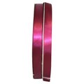 Reliant Ribbon 0.625 in. 100 Yards Double Face Satin Ribbon, Wine 4950-201-03C